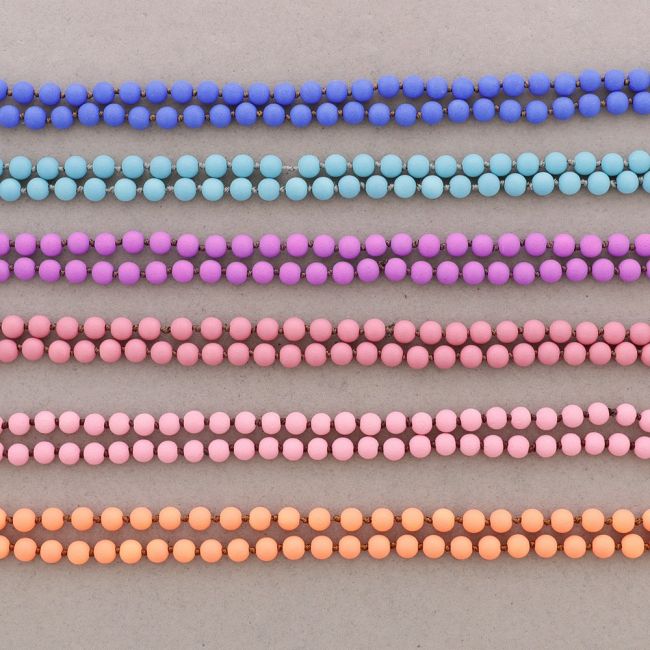 COLLAR LARGO BOLAS NUDOS 1.2M*8MM