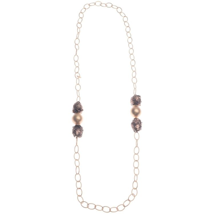 COLLAR LARGO CADENA CUENTAS LENTEJUELA