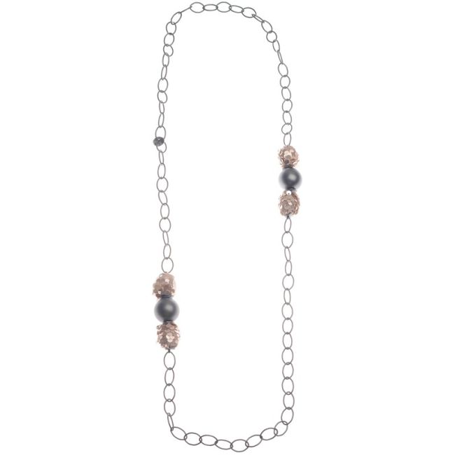 COLLAR LARGO CADENA CUENTAS LENTEJUELA