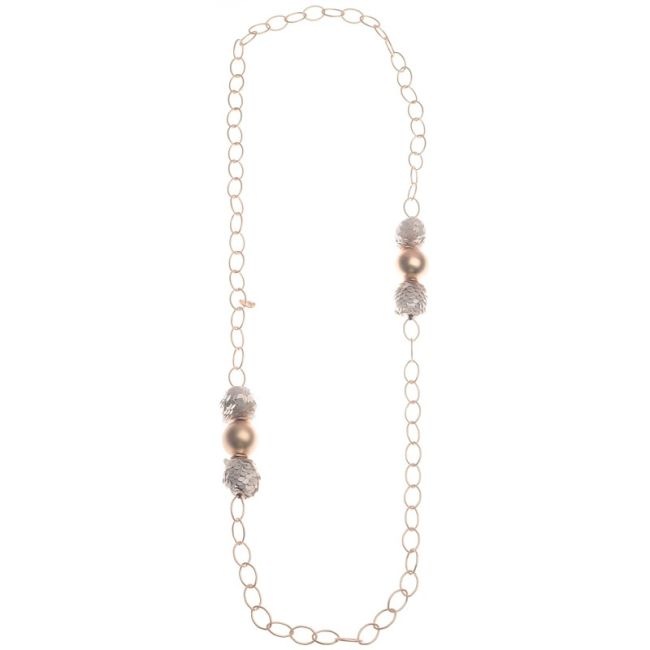 COLLAR LARGO CADENA CUENTAS LENTEJUELA