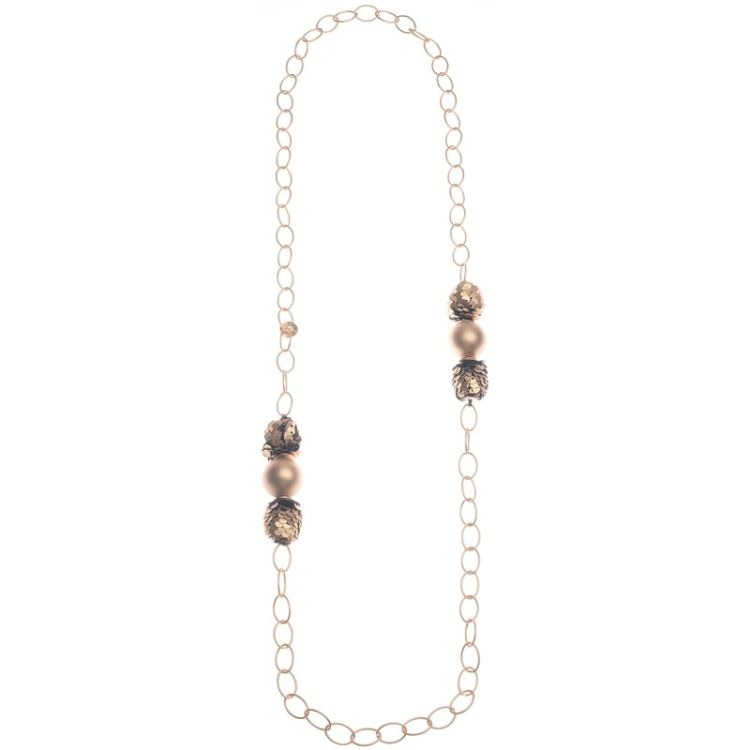 COLLAR LARGO CADENA CUENTAS LENTEJUELA 2