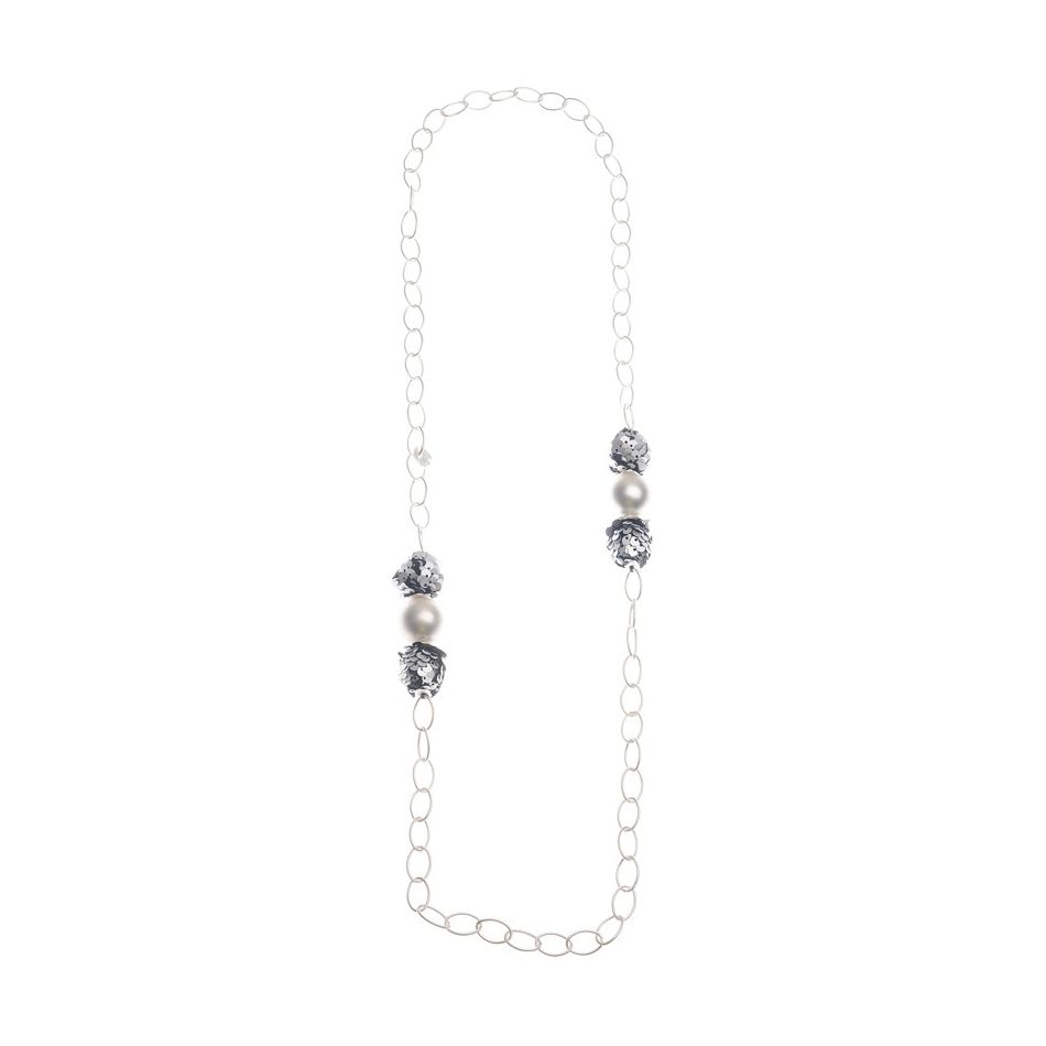 COLLAR LARGO CADENA CUENTAS LENTEJUELA