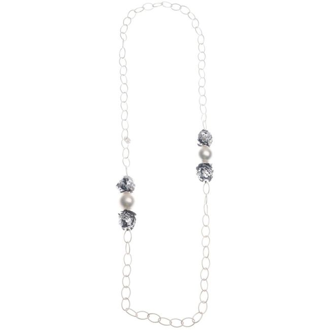 COLLAR LARGO CADENA CUENTAS LENTEJUELA