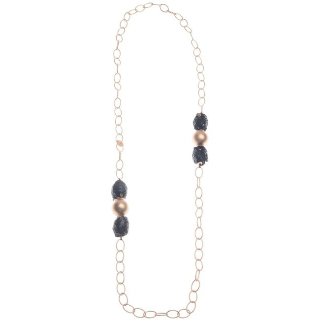 COLLAR LARGO CADENA CUENTAS LENTEJUELA