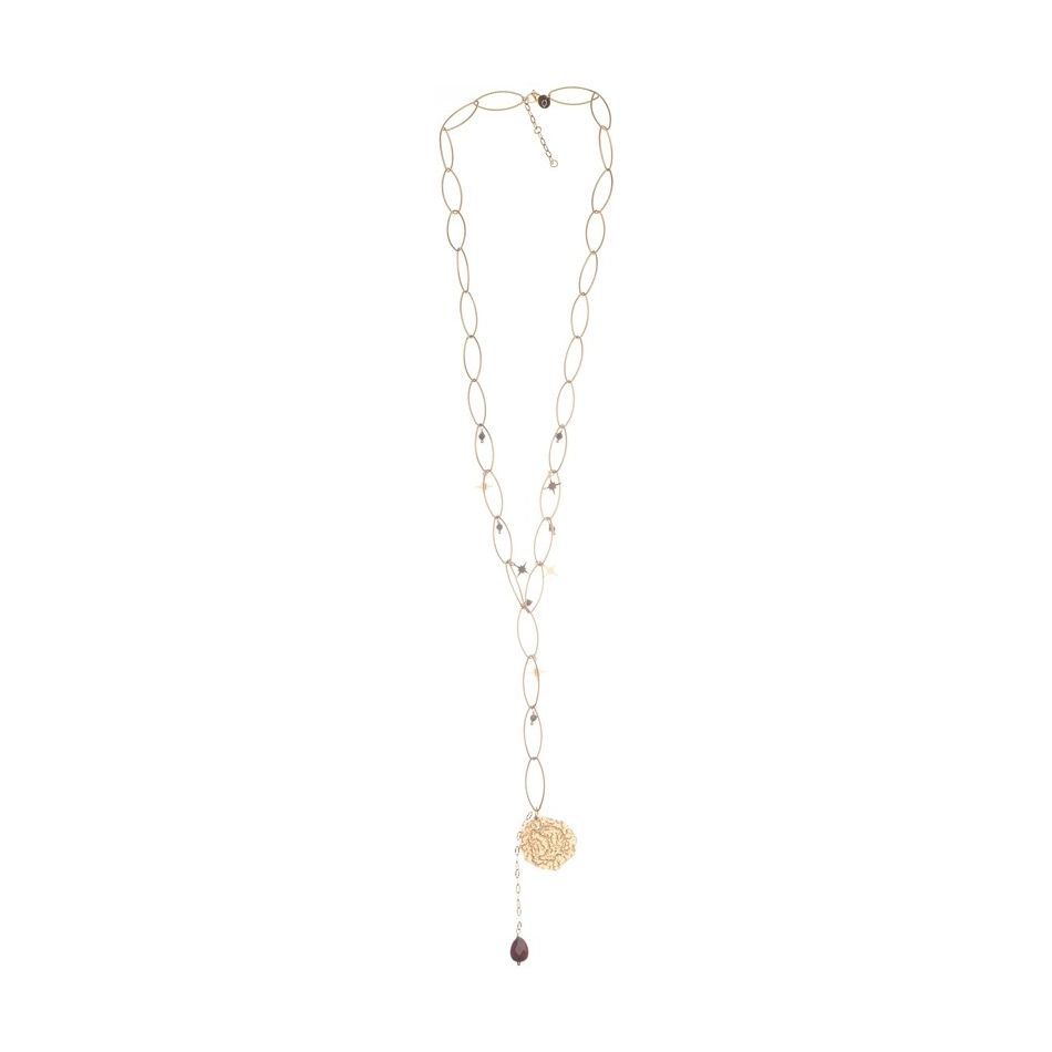 COLLAR ACERO COLGANTE MEDALLA