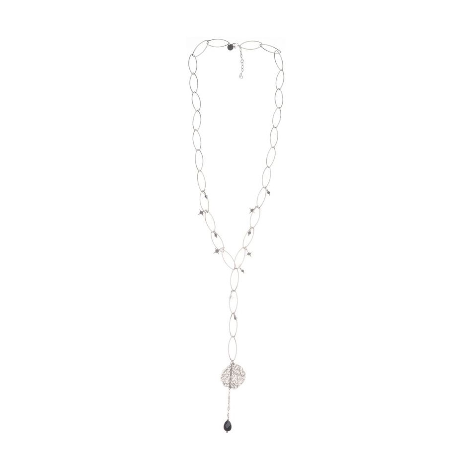 COLLAR ACERO COLGANTE MEDALLA
