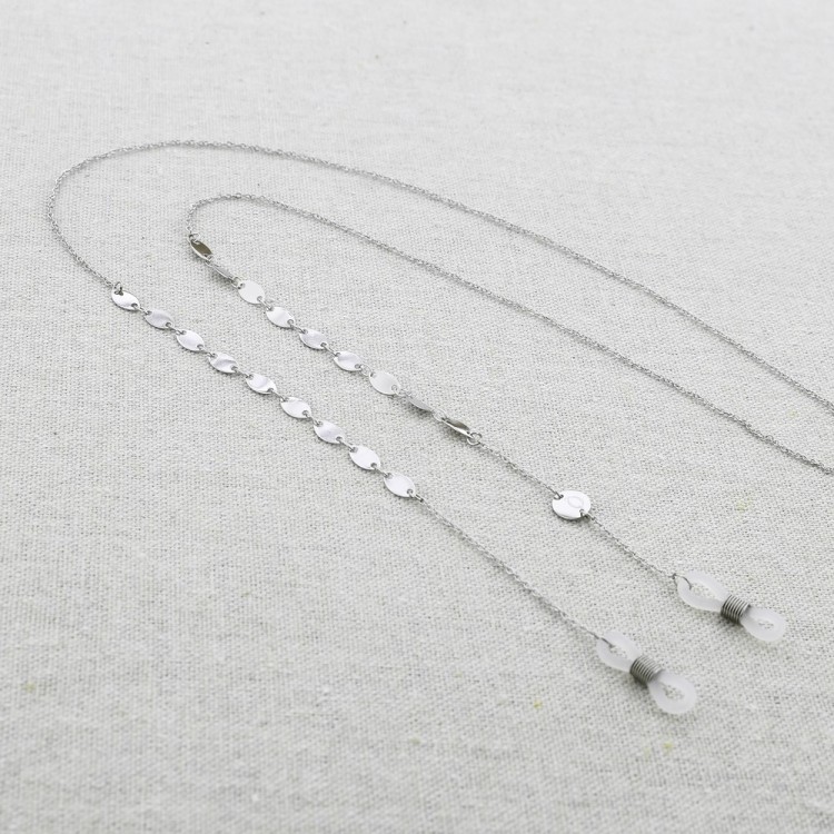 COLLAR ACERO CUELGA GAFAS