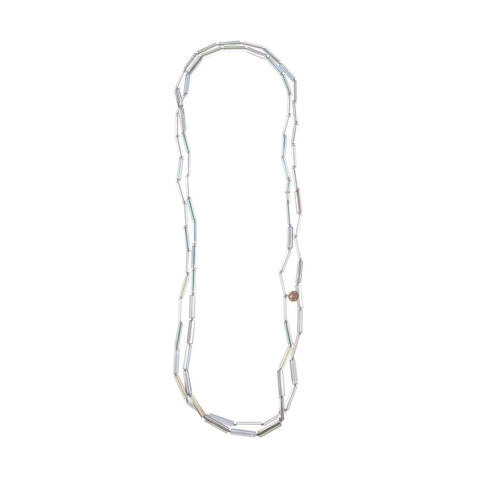LONG CRYSTAL TUBE NECKLACE 1.6M