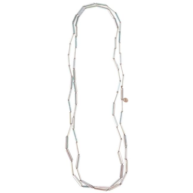 LONG CRYSTAL TUBE NECKLACE 1.6M