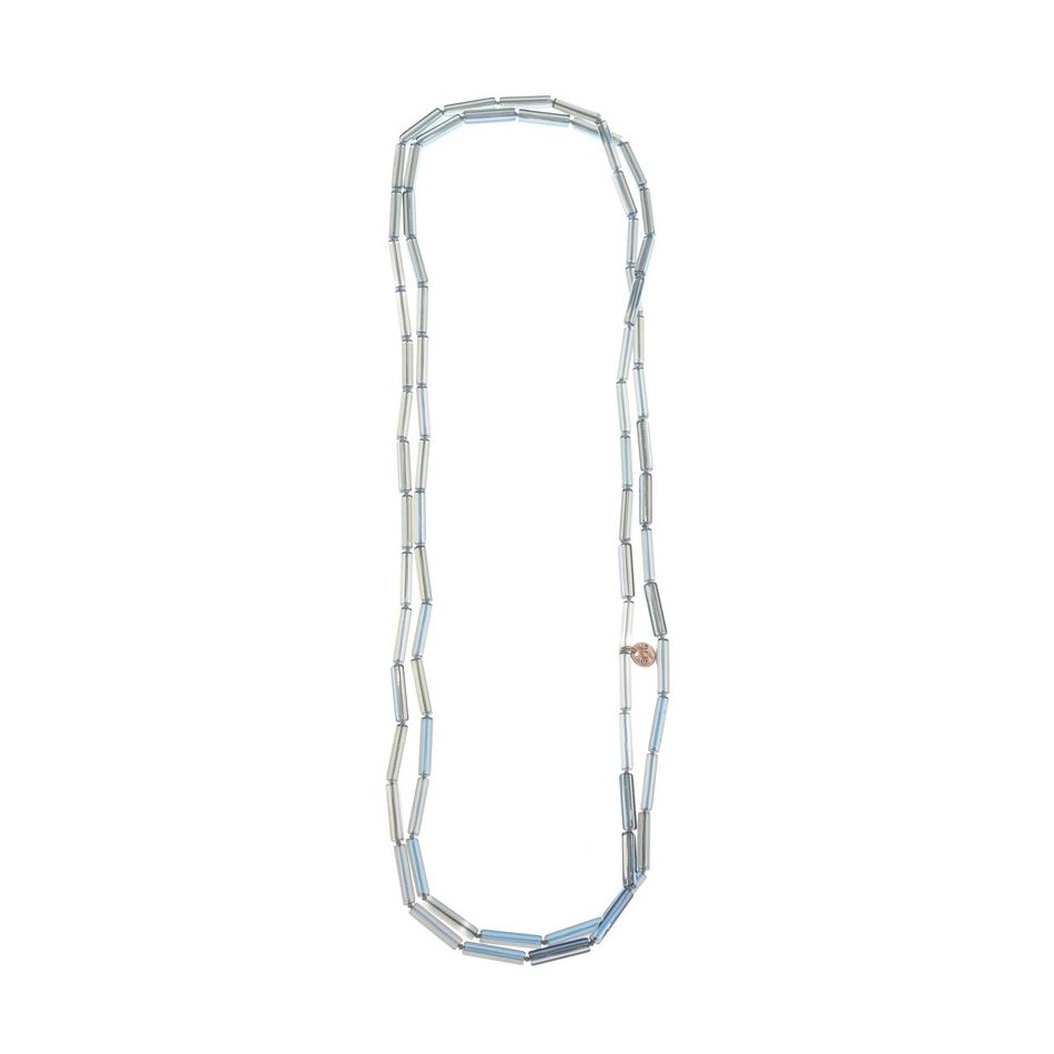 LONG CRYSTAL TUBE NECKLACE 1.6M