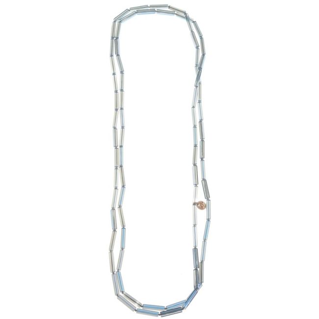 LONG CRYSTAL TUBE NECKLACE 1.6M