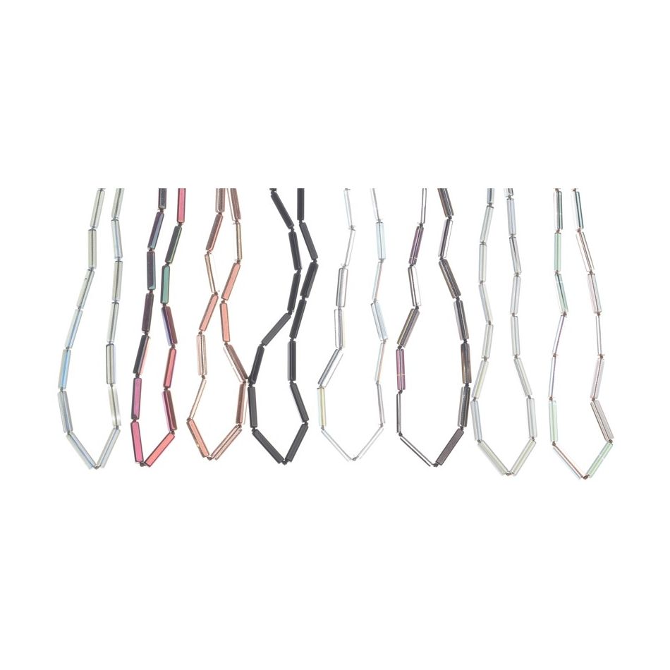 LONG CRYSTAL TUBE NECKLACE 1.6M