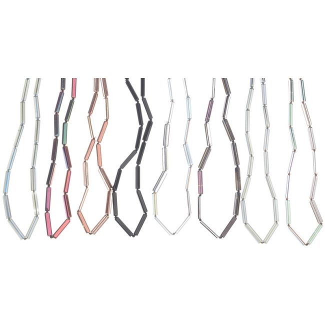 LONG CRYSTAL TUBE NECKLACE 1.6M