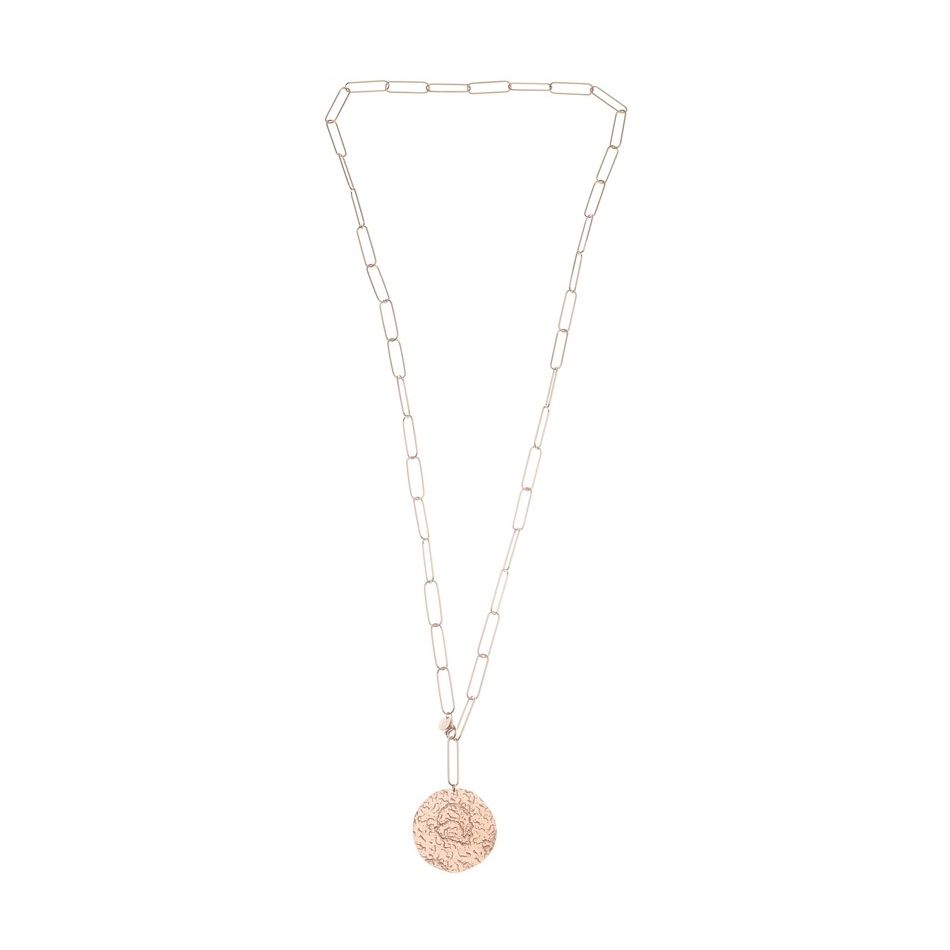 COLLAR ACERO COLGANTE MEDALLA