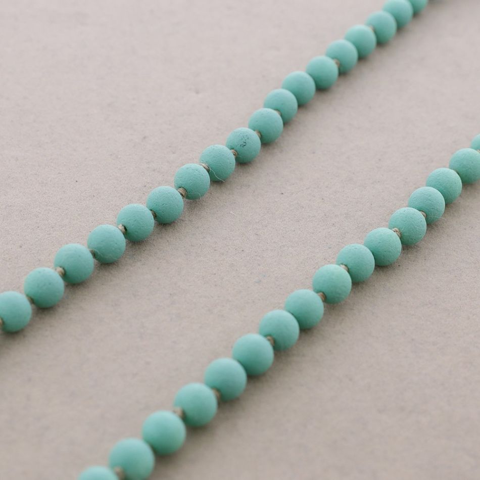 COLLAR LARGO BOLAS NUDOS 1.2M*8MM