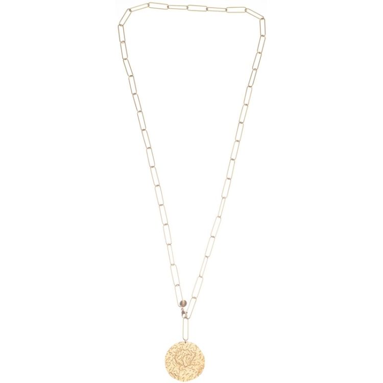 COLLAR ACERO COLGANTE MEDALLA 2