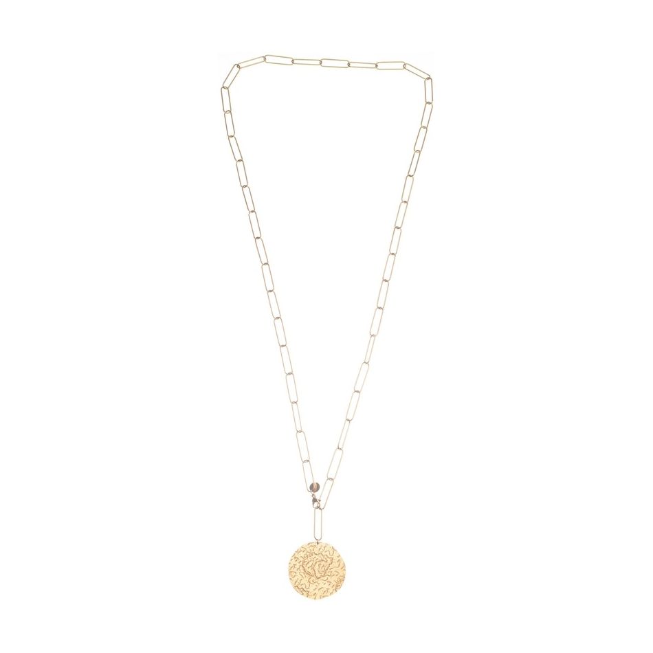 COLLAR ACERO COLGANTE MEDALLA