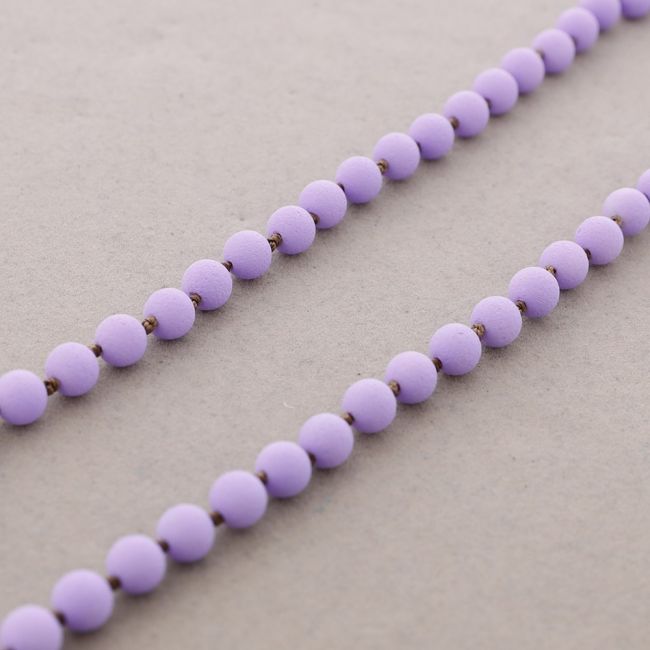 COLLAR LARGO BOLAS NUDOS 1.2M*8MM