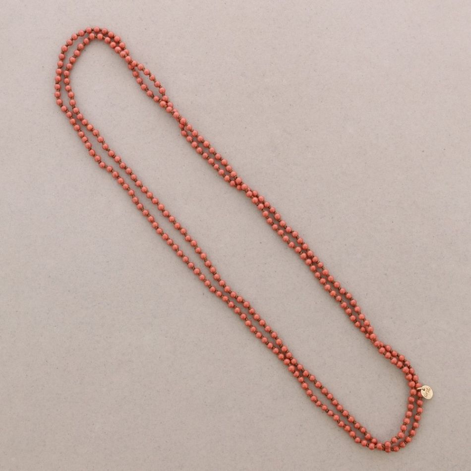 COLLAR LARGO BOLAS NUDOS 1.5M*4MM