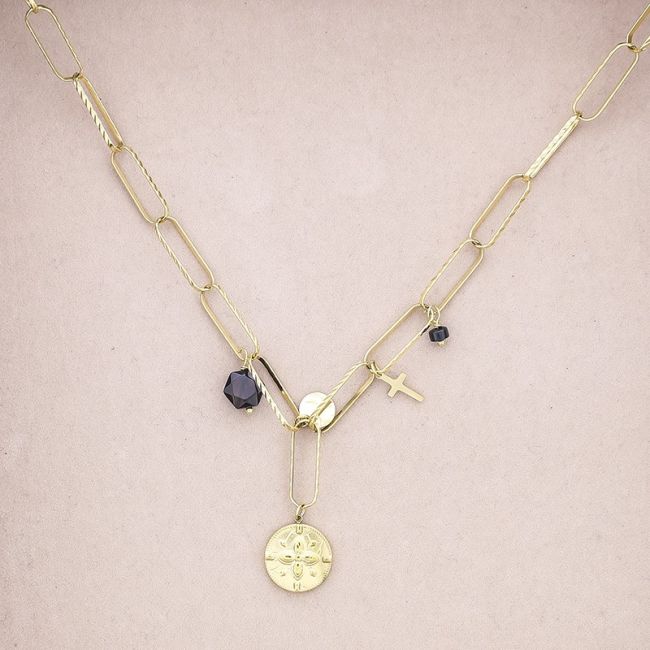 PENDANT STEEL SHORT NECKLACE