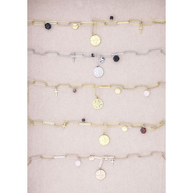 PENDANT STEEL SHORT NECKLACE