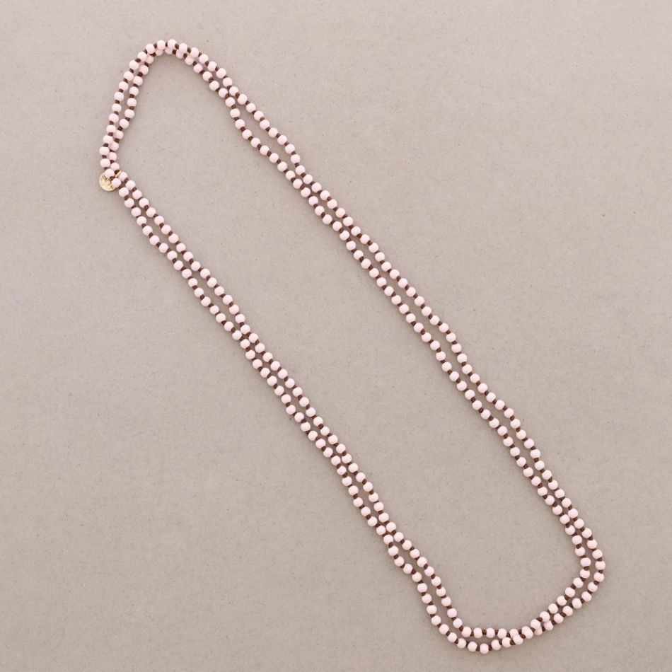COLLAR LARGO BOLAS NUDOS 1.5M*4MM