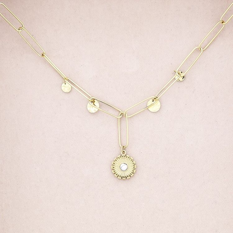 PENDANT STEEL SHORT NECKLACE