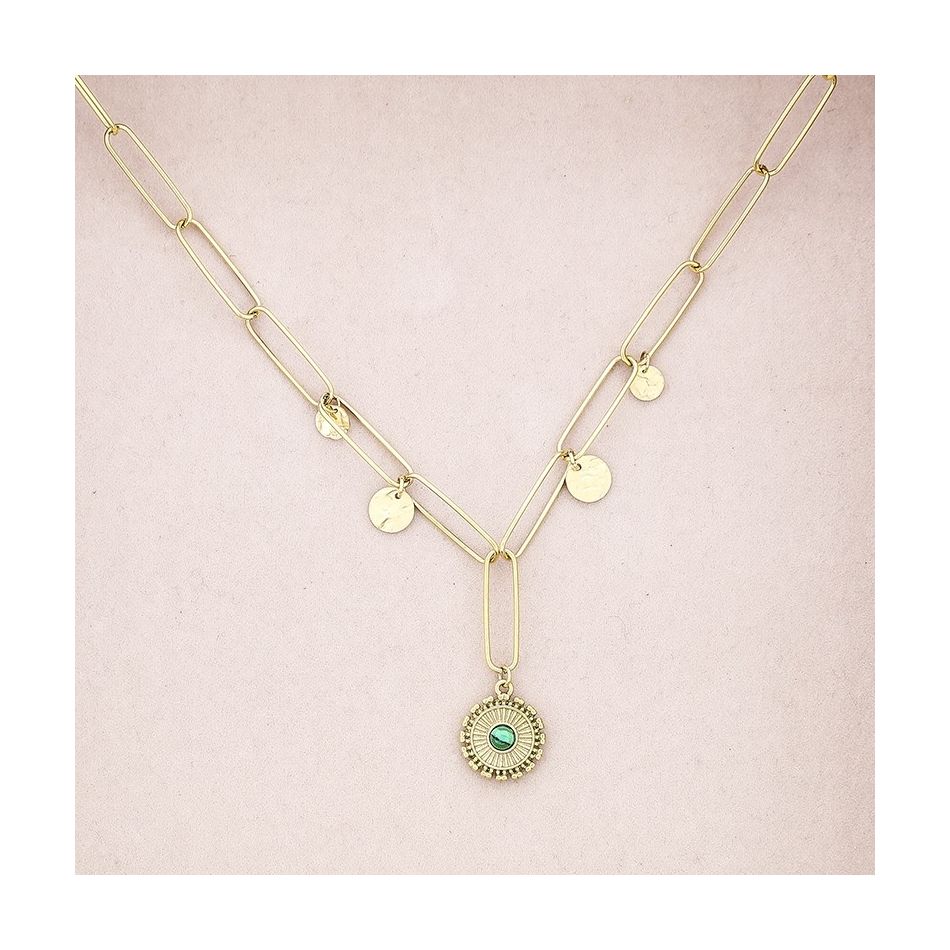 PENDANT STEEL SHORT NECKLACE