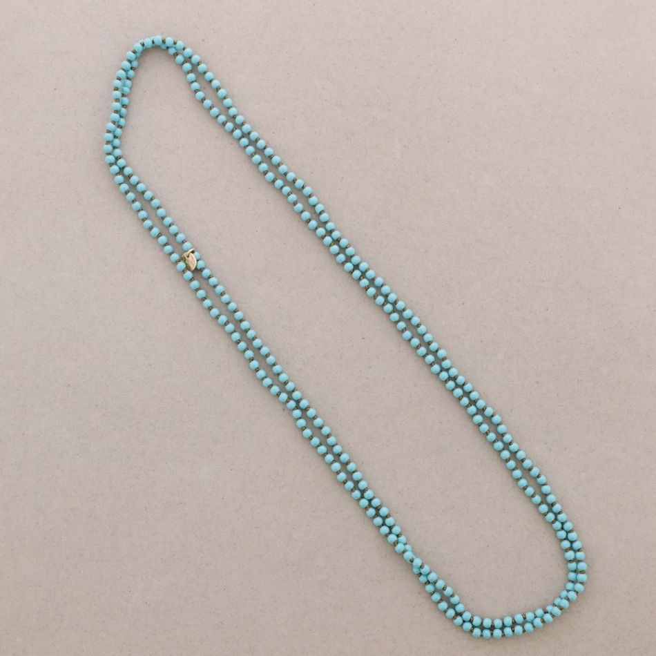 COLLAR LARGO BOLAS NUDOS 1.5M*4MM