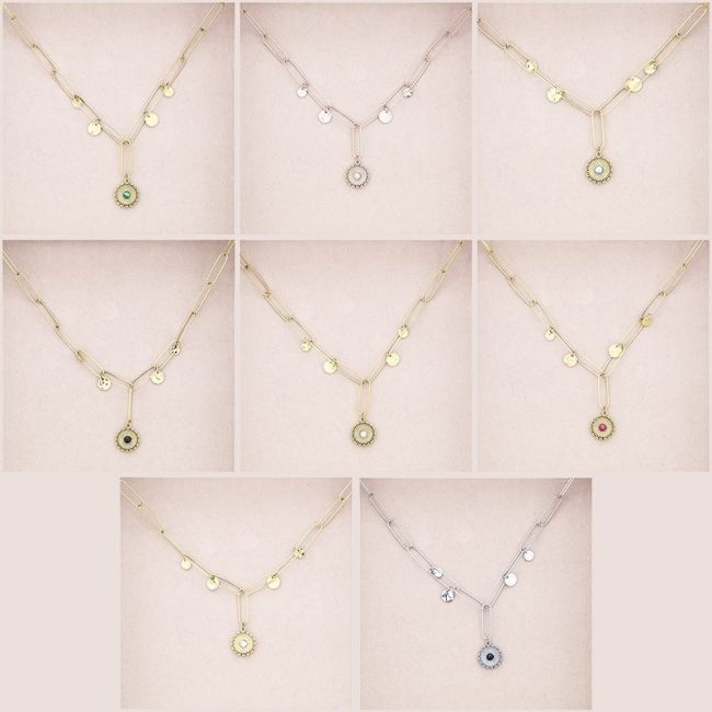 PENDANT STEEL SHORT NECKLACE