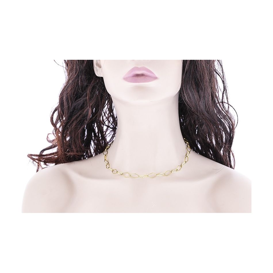STEEL LINK SHORT NECKLACE
