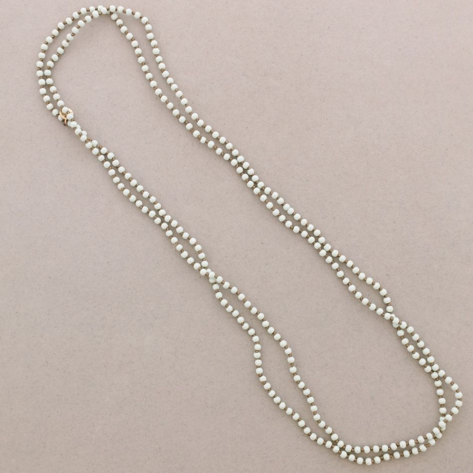 COLLAR LARGO BOLAS NUDOS 1.5M*4MM