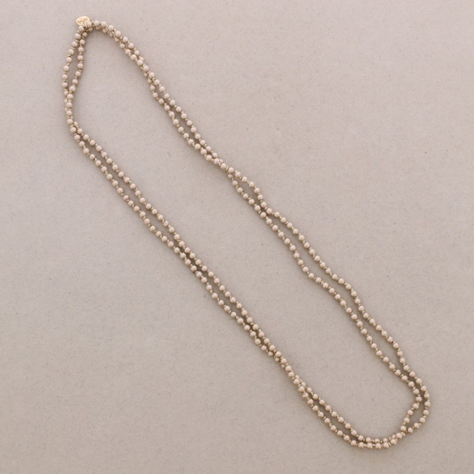 COLLAR LARGO BOLAS NUDOS 1.5M*4MM