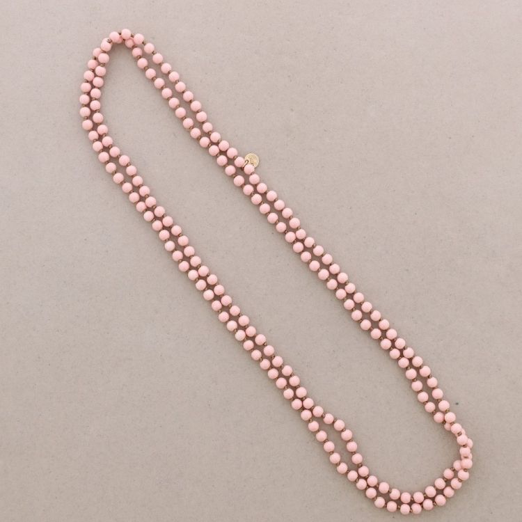 LONG NECKLACE BALLS KNOTS 1.5M*6MM