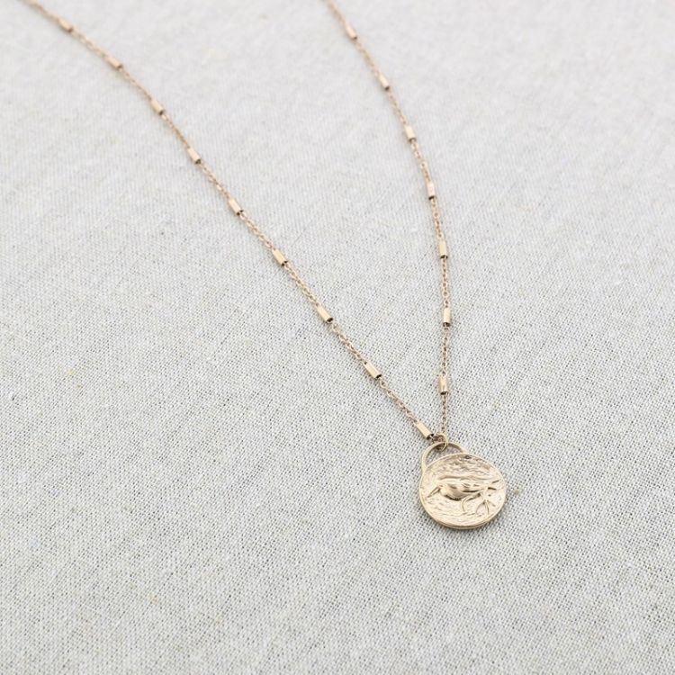 COLLAR ACERO COLGANTE MEDALLA