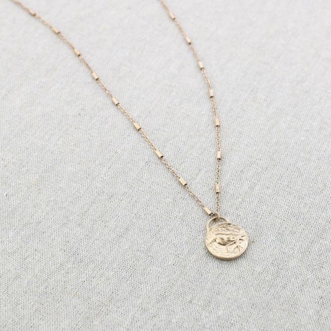 COLLAR ACERO COLGANTE MEDALLA