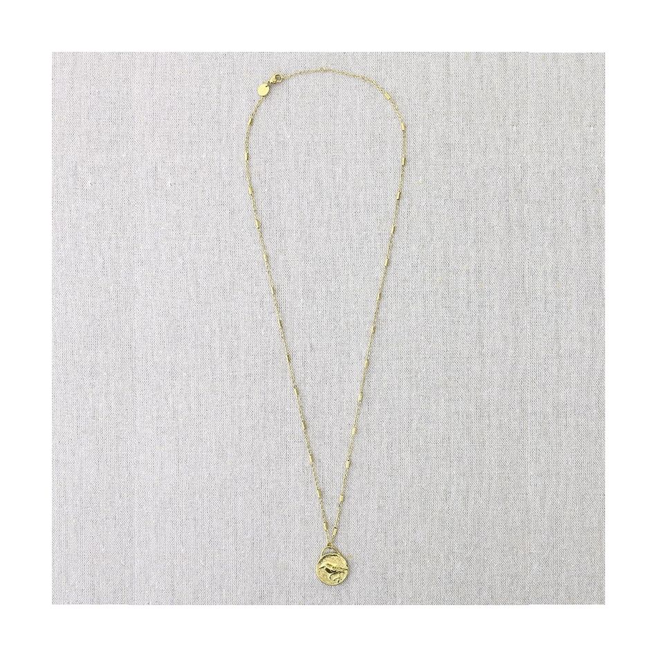 COLLAR ACERO COLGANTE MEDALLA