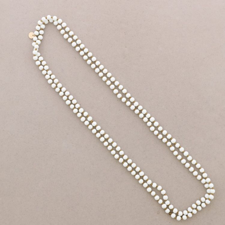 LONG NECKLACE BALLS KNOTS 1.5M*6MM 2