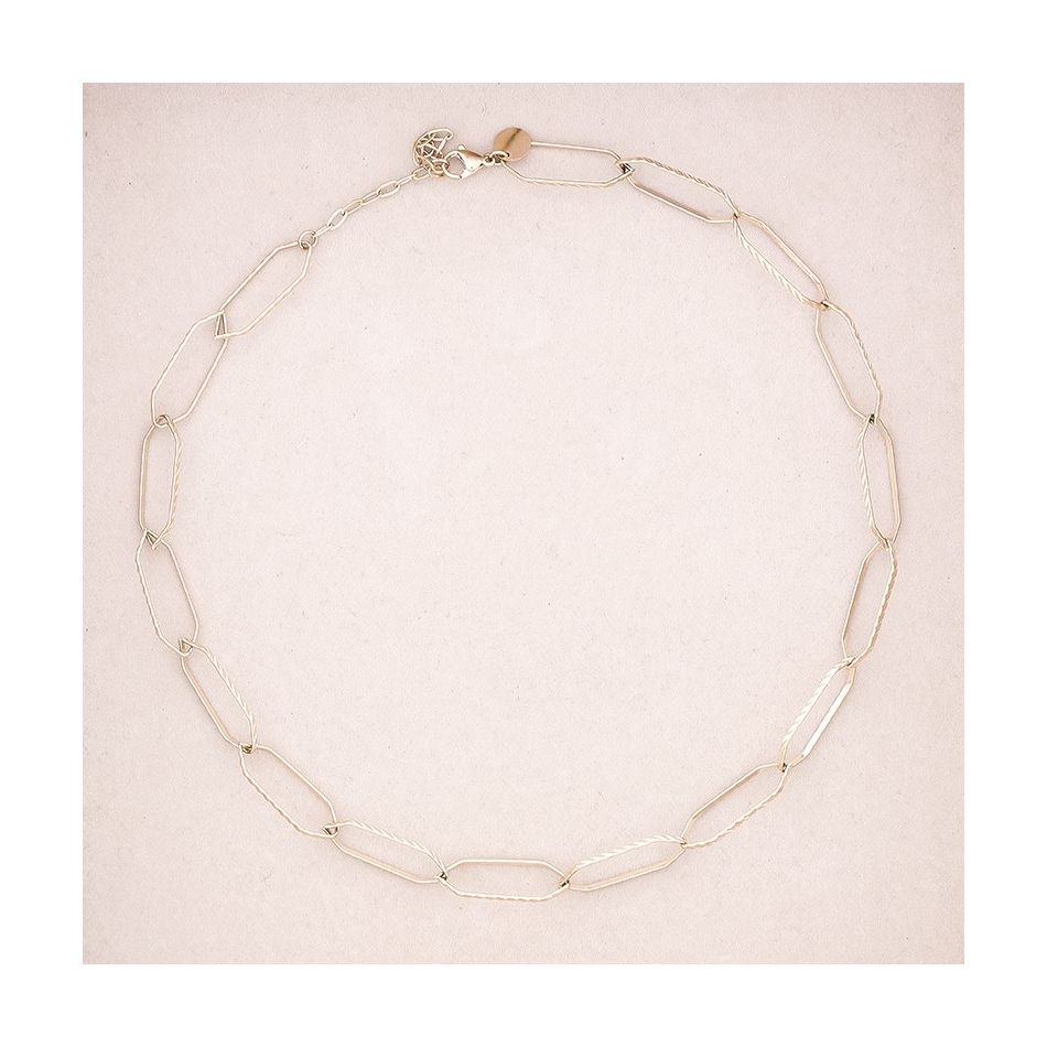 STEEL LINK SHORT NECKLACE