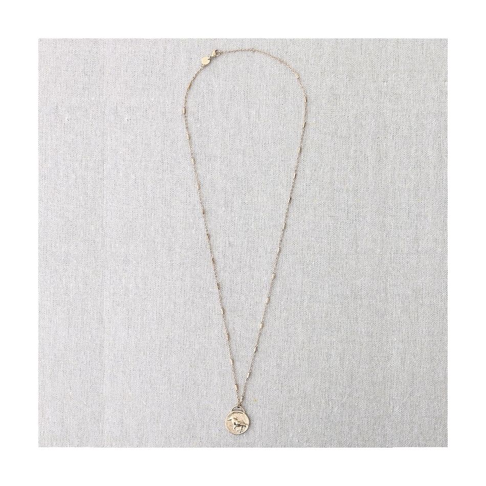 COLLAR ACERO COLGANTE MEDALLA