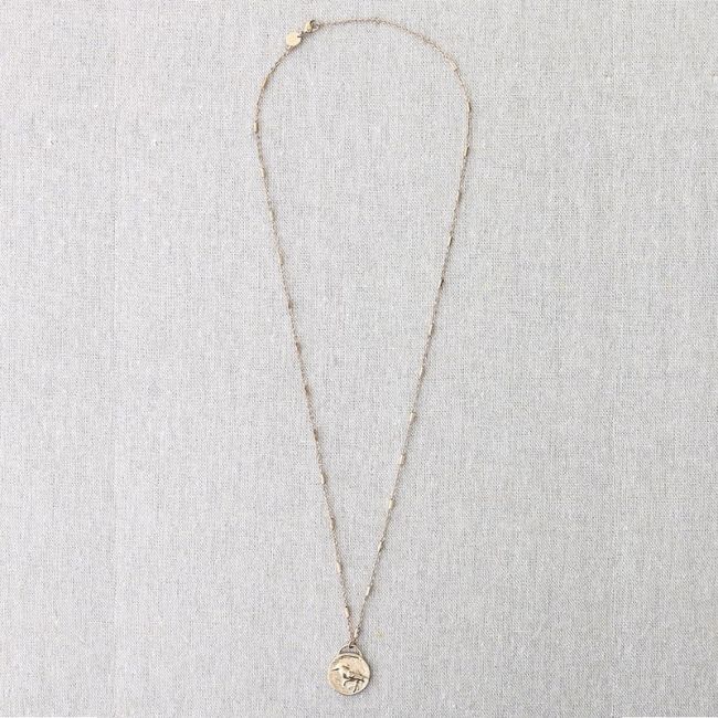COLLAR ACERO COLGANTE MEDALLA