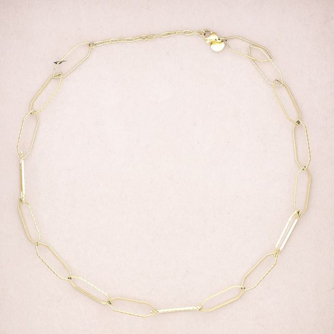 STEEL LINK SHORT NECKLACE
