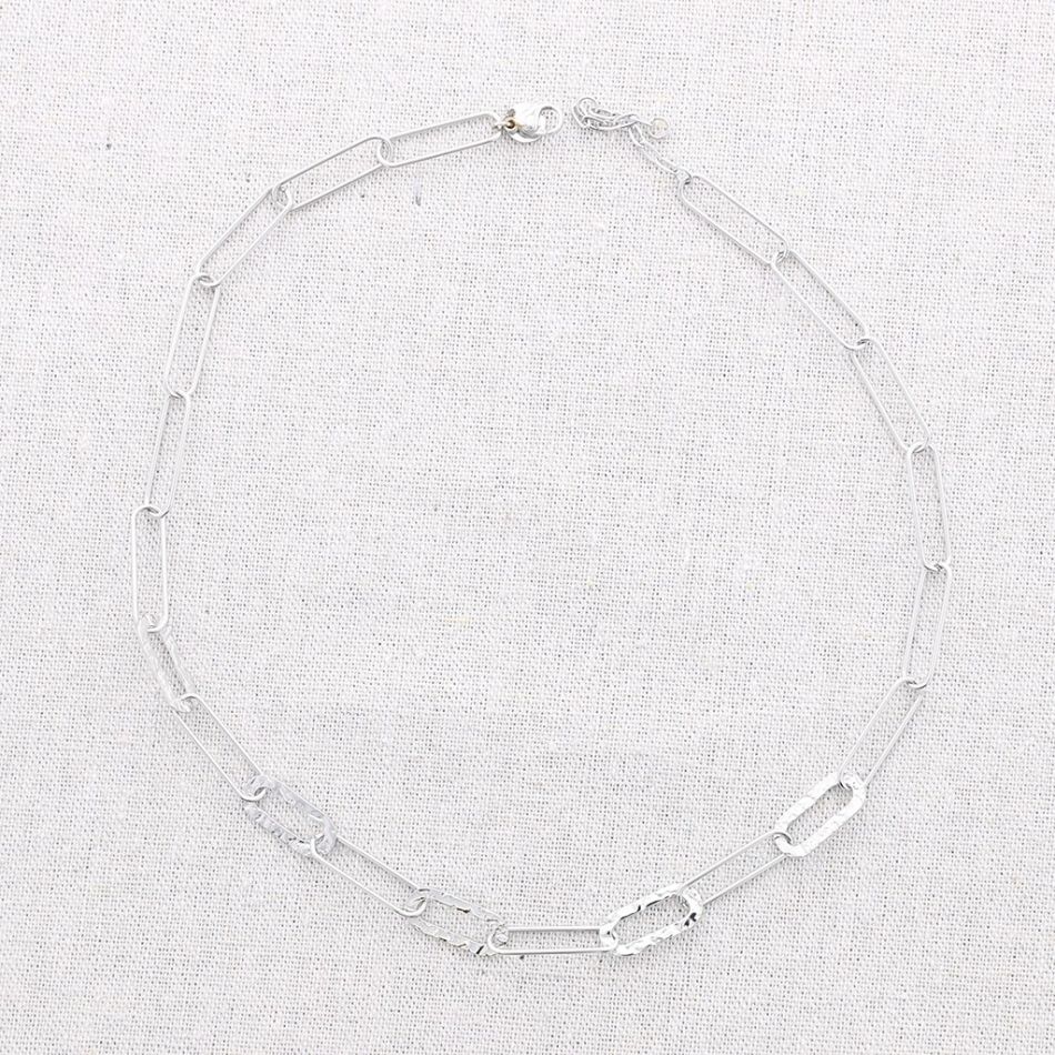 STEEL LINK SHORT NECKLACE