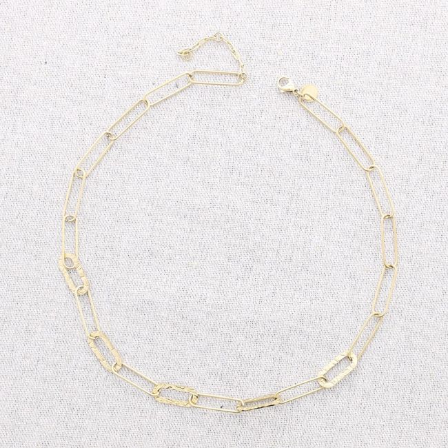 STEEL LINK SHORT NECKLACE