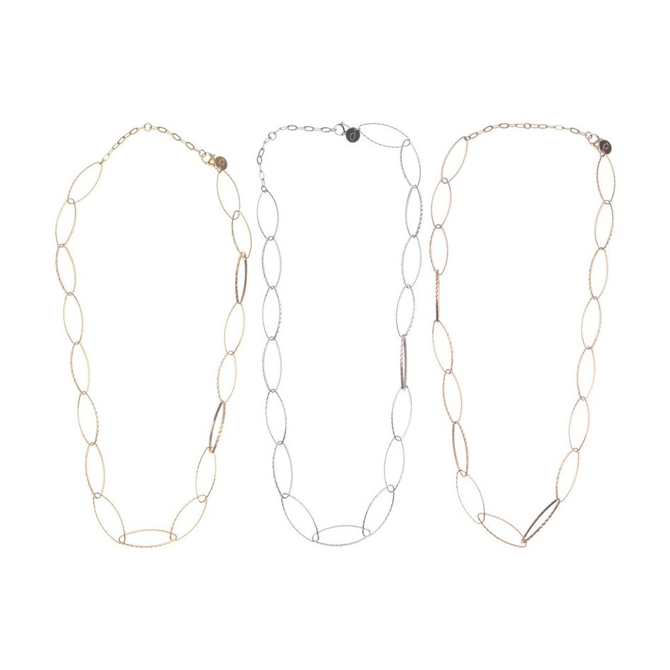 STEEL LINK SHORT NECKLACE