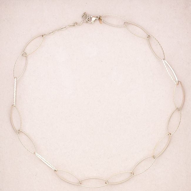 STEEL LINK SHORT NECKLACE