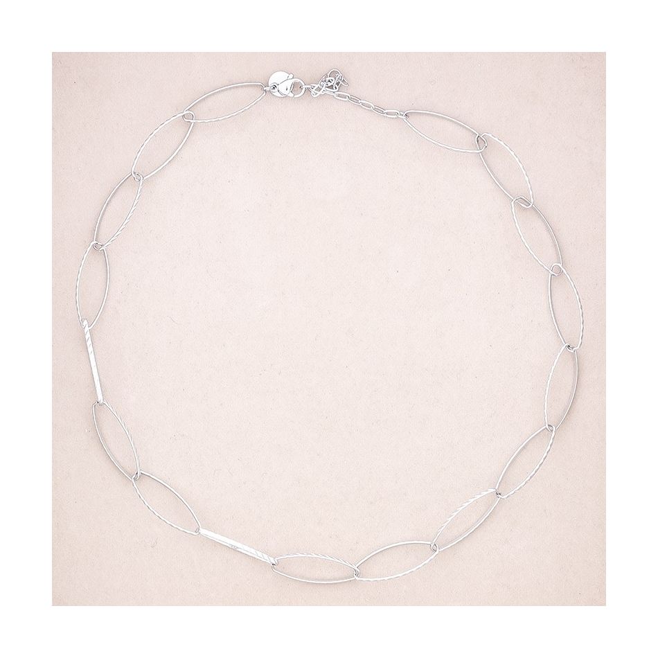 STEEL LINK SHORT NECKLACE