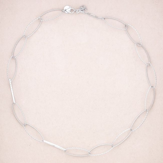 STEEL LINK SHORT NECKLACE