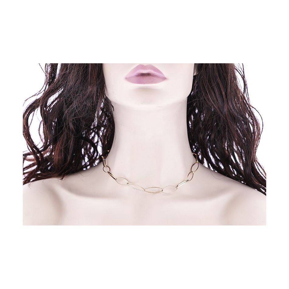 STEEL LINK SHORT NECKLACE