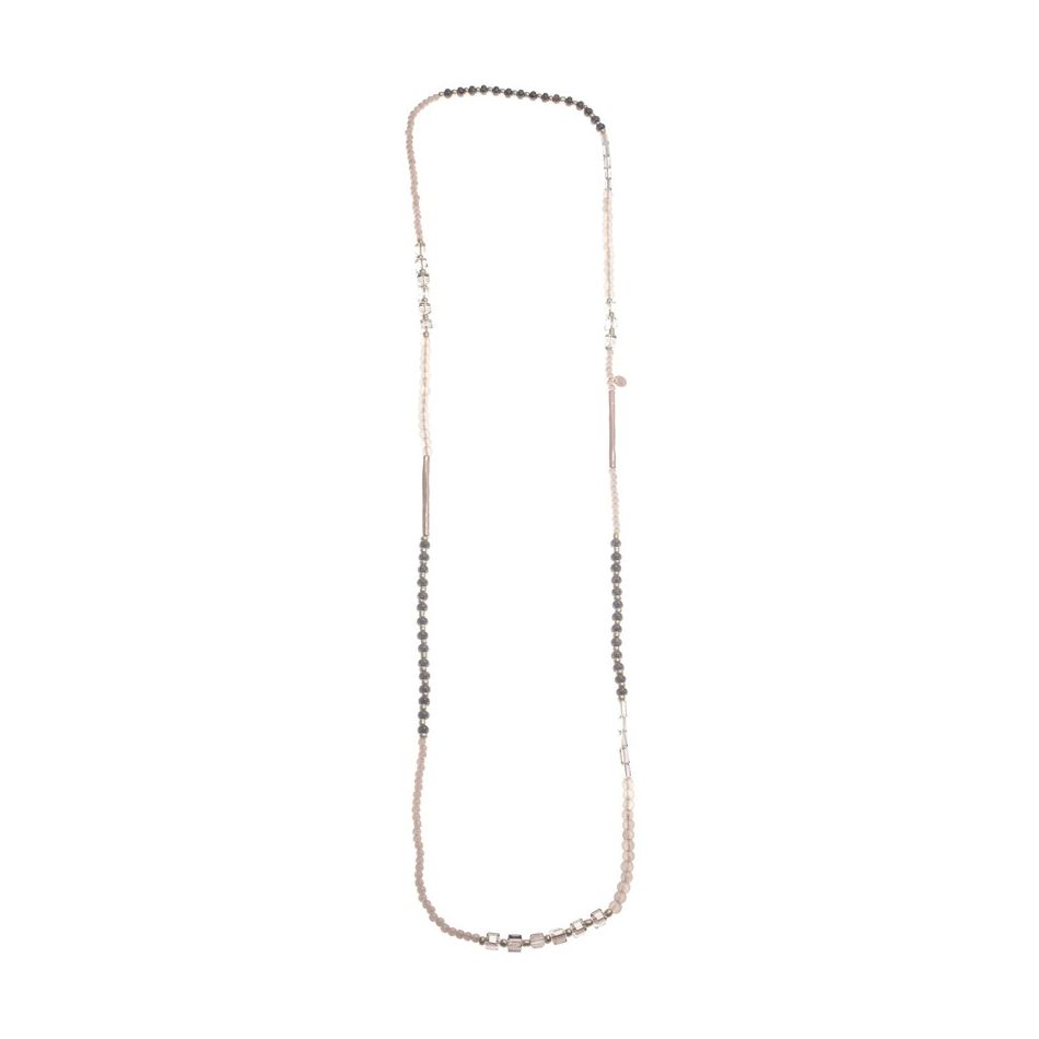 1.2M METAL TUBES BALLS LONG NECKLACE
